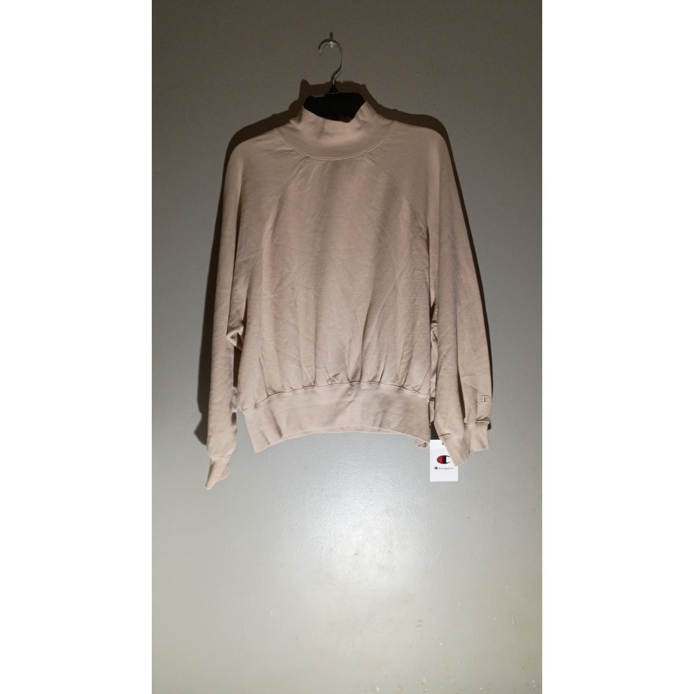 Champion Womens   Pullover Long Sleeve Turtleneck Sweatshirt Long‎ Back Sz XL
